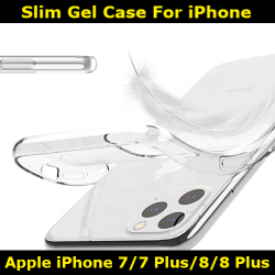 High Quality Slim Gel Case for iPhone 7/7 Plus/8/8 Plus Slim Fit Look